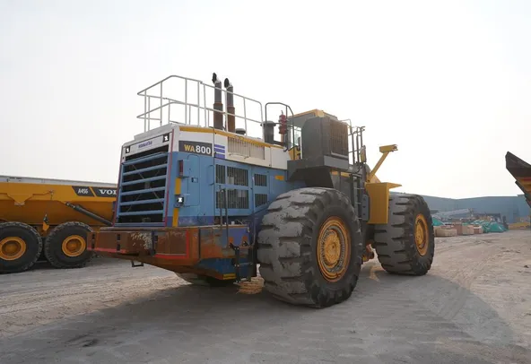 2013 Komatsu WA800-3EO Wheel Loader Rear Right View