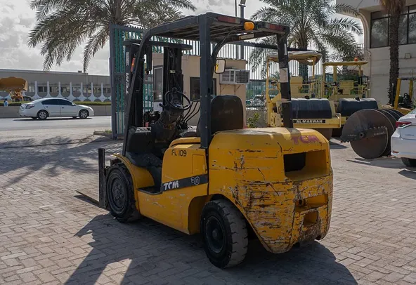 2013 TCM FDF30T3KT Diesel Forklift Rear Left View