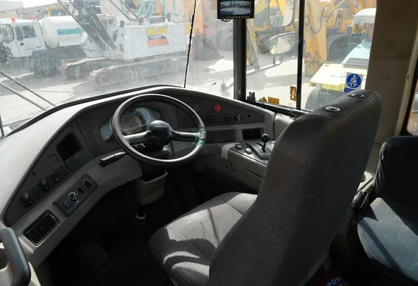 2013 volvo a35f articulated dump truck cabin view