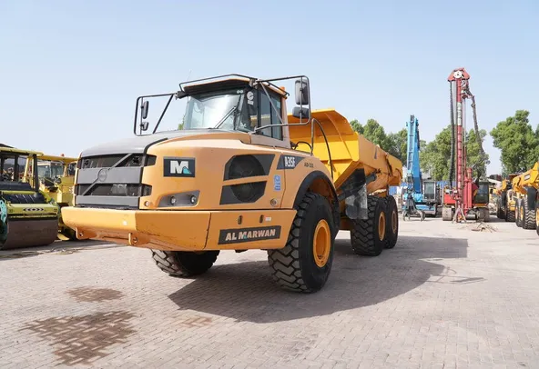 2013 volvo a35f articulated dump truck front left view