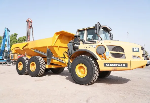 2013 volvo a35f articulated dump truck front right view