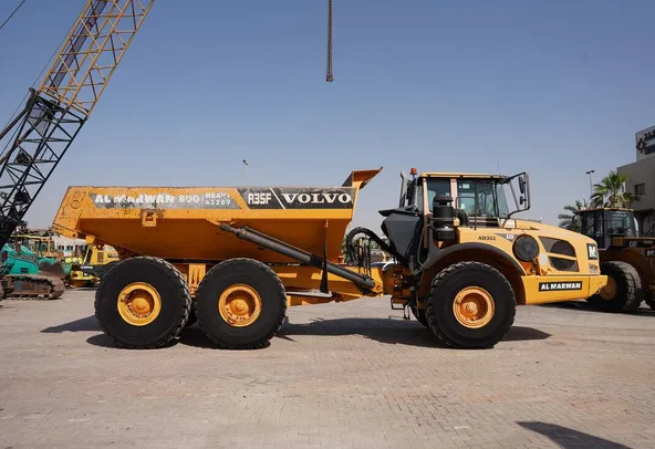 2013 Volvo A35F Articulated Dump Truck Right Side View