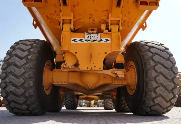 2013 Volvo A35F Articulated Dump Truck Undercarriage View