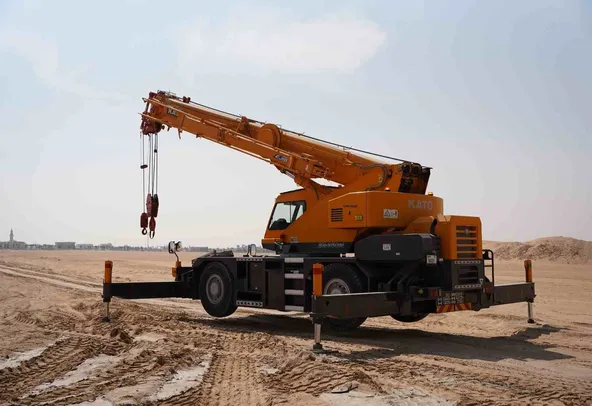 2015 Kato KR25H-V8 SR250Ri Mobile Crane Rear Left View