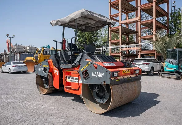 2016 Hamm HD75 Double Roller Drum Front Right View