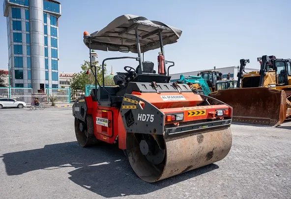 2016 Hamm HD75 Double Roller Drum Rear Left View