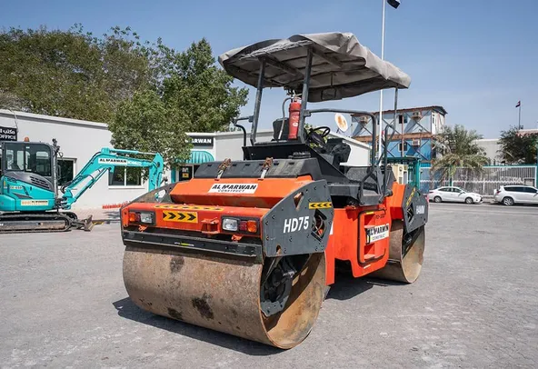 2016 Hamm HD75 Double Roller Drum Rear Right View