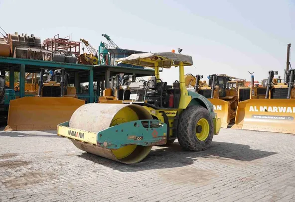 2017 Ammann ASC 100 Single Drum Roller Front Left View - RO-0331