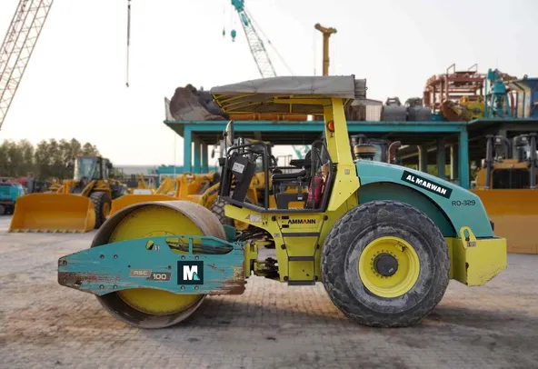 2017 Ammann ASC 100 Single Drum Roller Left View - RO-0329