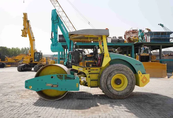 2017 Ammann ASC 100 Single Drum Roller Left View - RO-0330