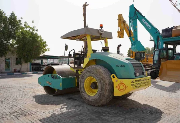 2017 Ammann ASC 100 Single Drum Roller Rear Left View - RO-0330