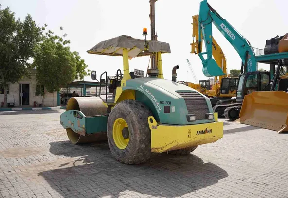 2017 Ammann ASC 100 Single Drum Roller Rear Left View - RO-0331