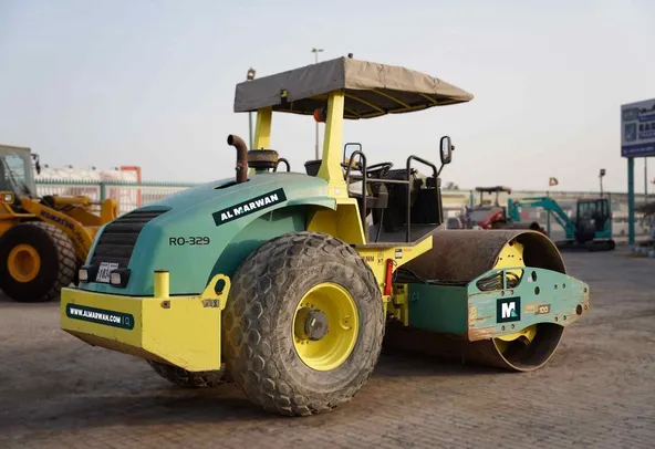 2017 Ammann ASC 100 Single Drum Roller Rear Right View - RO-0329