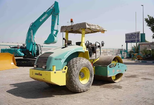 2017 Ammann ASC 100 Single Drum Roller Rear Right View - RO-0331