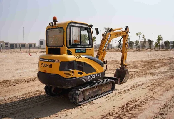 2017 Yuchai YC35-8 Mini Excavator Rear Right View - EX-0388