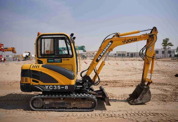 2017 Yuchai YC35-8 Mini Excavator Right View - EX-0388