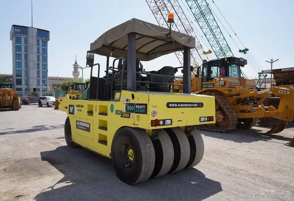 2017 ammann AP240 pneumatic tyre roller rear left side view