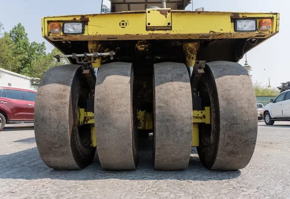 2017 Ammann AP240 Pneumatic Tyre Roller Under carriage View