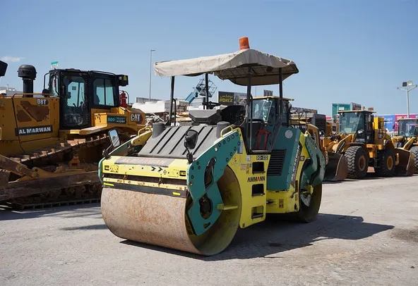 2017 Ammann AV110X Articulated Tandem Roller Front Left View