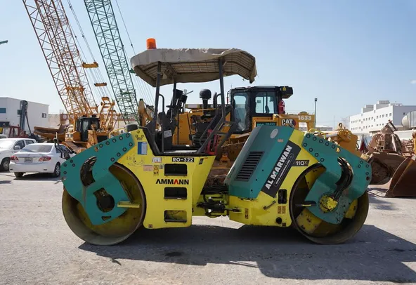 2017 Ammann AV110X Articulated Tandem Roller Left Side View