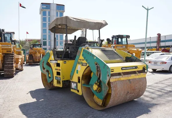 2017 ammann AV110X tandem roller rear left view