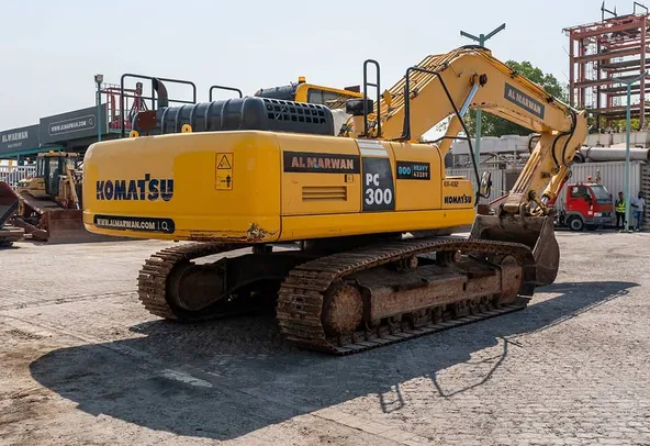 2017 Komatsu PC300-8MO Track Excavator Rear Right View