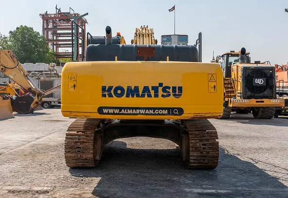 2017 Komatsu PC300-8MO Track Excavator Rear View