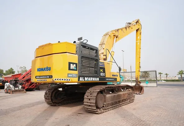 2017 Komatsu PC850SE-8R1 Long Boom Excavator Rear Right View