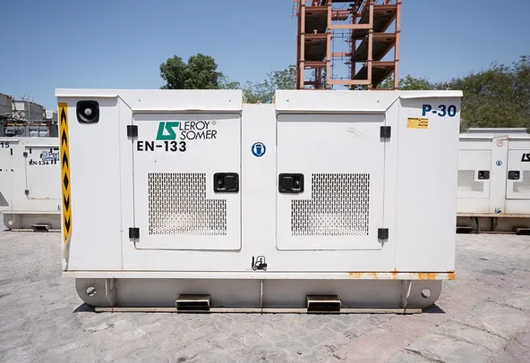 2017 Perkins 30 kVA Generator Set Left Side View