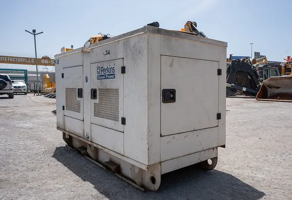 2017 Perkins 30 kVA Generator Set Rear Left View