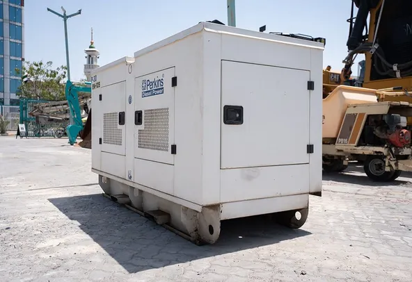2017 Perkins 30 kVA Generator Set Rear Left View