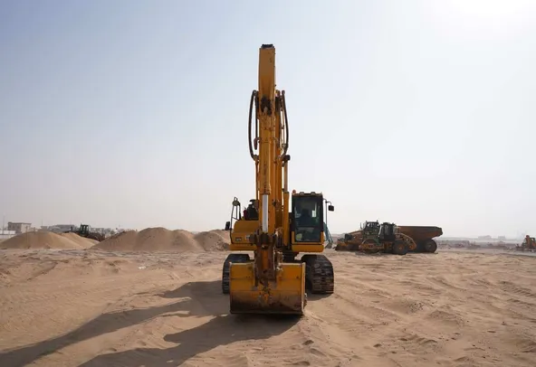 2019 Komatsu PC300-8M0 Track Excavator Front View - EX-0419