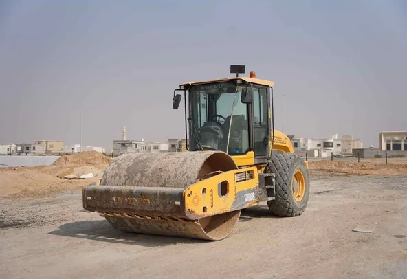 2019 Volvo SD110B Single Drum Roller Front Left View - RO-0342