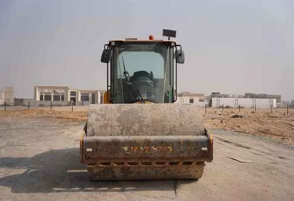 2019 Volvo SD110B Single Drum Roller Front View - RO-0342