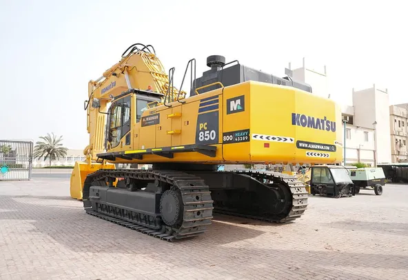 2019 Komatsu PC850-8R1 Track Excavator Rear Left View