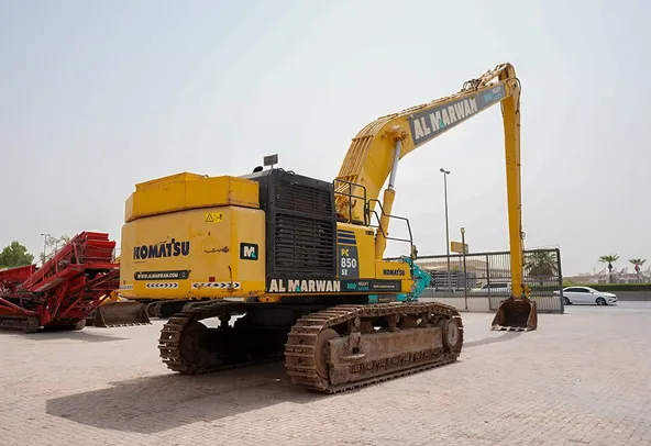2019 Komatsu PC850SE-8R1 Long Boom Excavator Rear Right View
