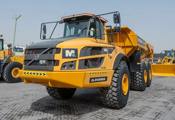 2019 volvo A40G dump truck front Left Image