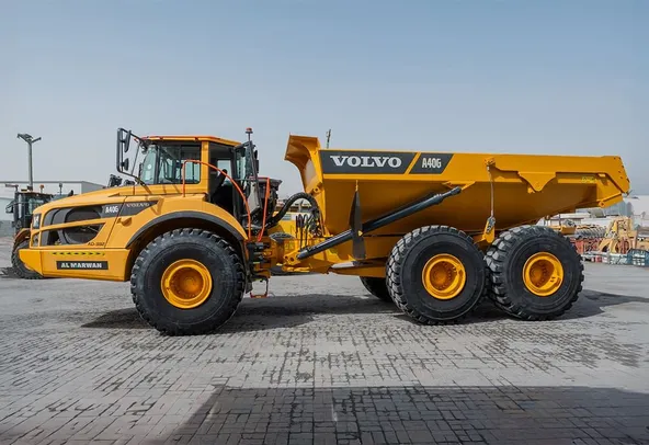 2019 volvo A40G dump truck Left Side Image