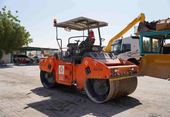 2020 Hamm HD 110 Double Drum Roller Rear Left View - RO-0344