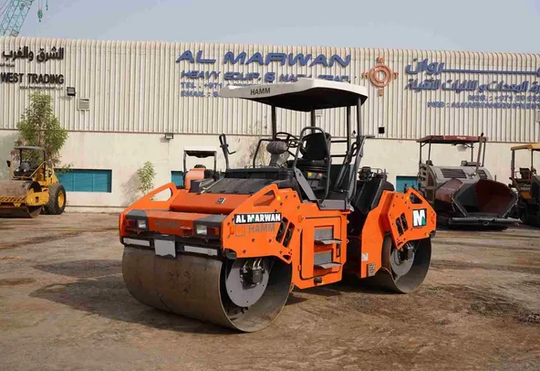 2020 Hamm HD99 Double Drum Roller Front Left View