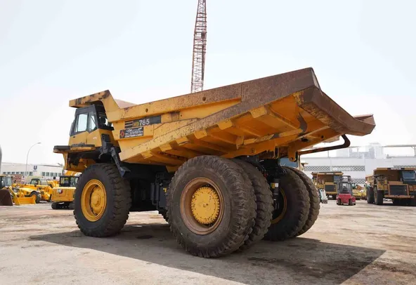 2020 Komatsu HD785-7 Rigid Dump Truck Rear Left View - RD-0489