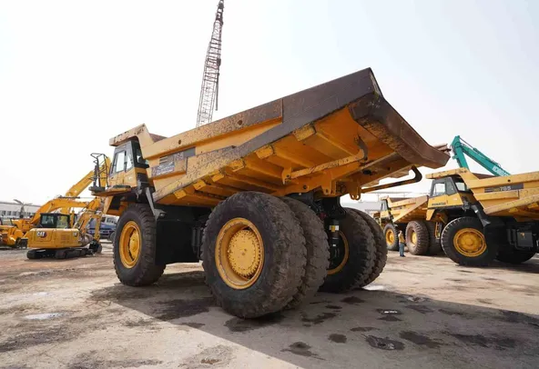 2020 Komatsu HD785-7 Rigid Dump Truck Rear Left View - RD-0490