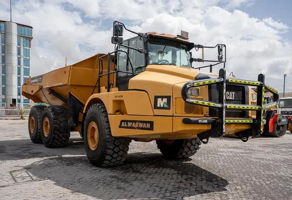 2020 Caterpillar 745 Articulated Dump Truck Front Right View