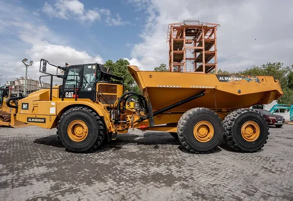 2020 Caterpillar 745 Articulated Dump Truck Left Side View