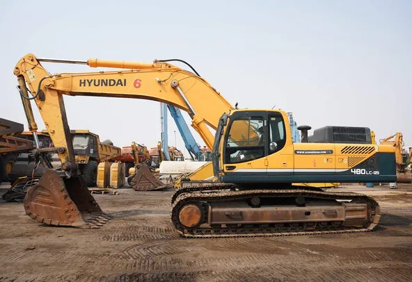 2020 Hyundai 480LC-9S Track Excavator Left Side View