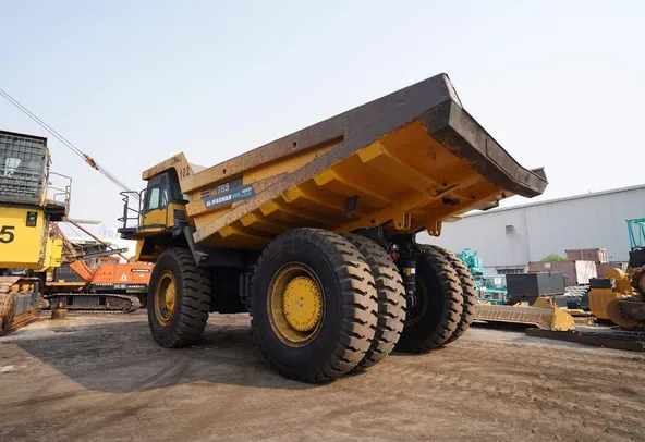 2022 Komatsu HD785-7 Rigid Dump Truck Rear Left View