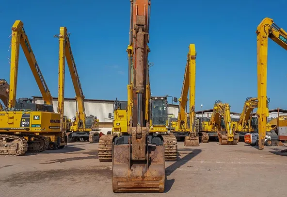 2020 Komatsu PC850-8R1 Long Boom Excavator Front View