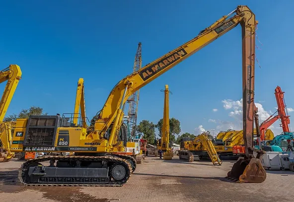2020 Komatsu PC850-8R1 Long Boom Excavator Right Side View