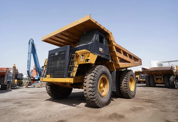 2021 Cat 777E Hauler Truck -Front left view