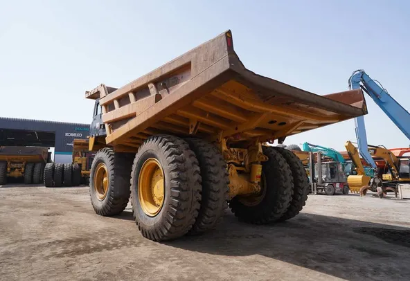 2021 Cat 777E Hauler Truck -Rear left view